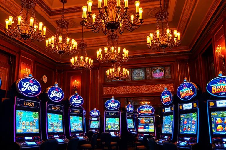 The Crown Lounge interior with modern pokies machines and elegant lighting in Melbourne